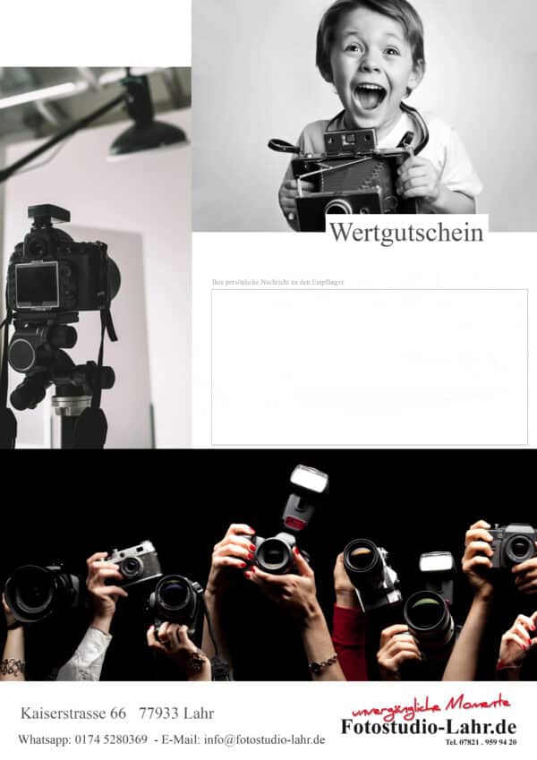 Geschenkidee Fotoshooting Weihnachten